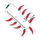 Big Bulb Red Spicy Caliente Chili Pepper String Light Up Flashing Necklace All Products 5