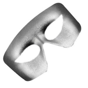 Masquerade Silver Unlit Metallic Mask Mardi Gras All Products