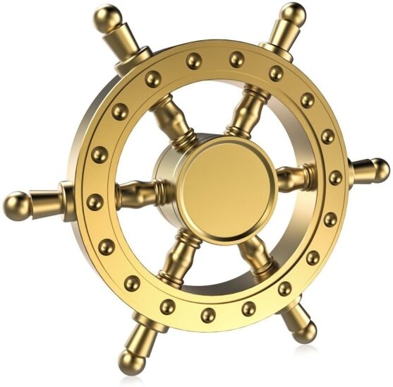 Fancy Brass Pirate Ship Wheel Metal EDC Fidget Spinner All Products Fancy Brass Pirate Ship Wheel Metal EDC Fidget Spinner All Products 3