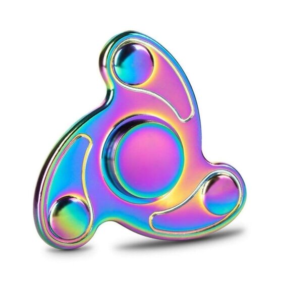 Rainbow Chameleon Spiral Metal EDC Fidget Spinner All Products 3