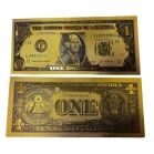 24k Gold Plated Fake Banknote Currency 1 $2 $5 $10 $20 $50 $100 Set of 7 24K Gold and Silver Plated Replica Bills 24k Gold Plated Fake Banknote Currency 1 $2 $5 $10 $20 $50 $100 Set of 7 24K Gold and Silver Plated Replica Bills 4