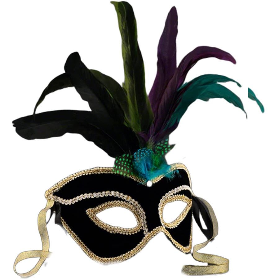 Velvet And Feather Unlit Carnival Mask All Products Velvet And Feather Unlit Carnival Mask All Products 5