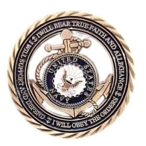 US Navy Core Values Commemorative Coin All Products