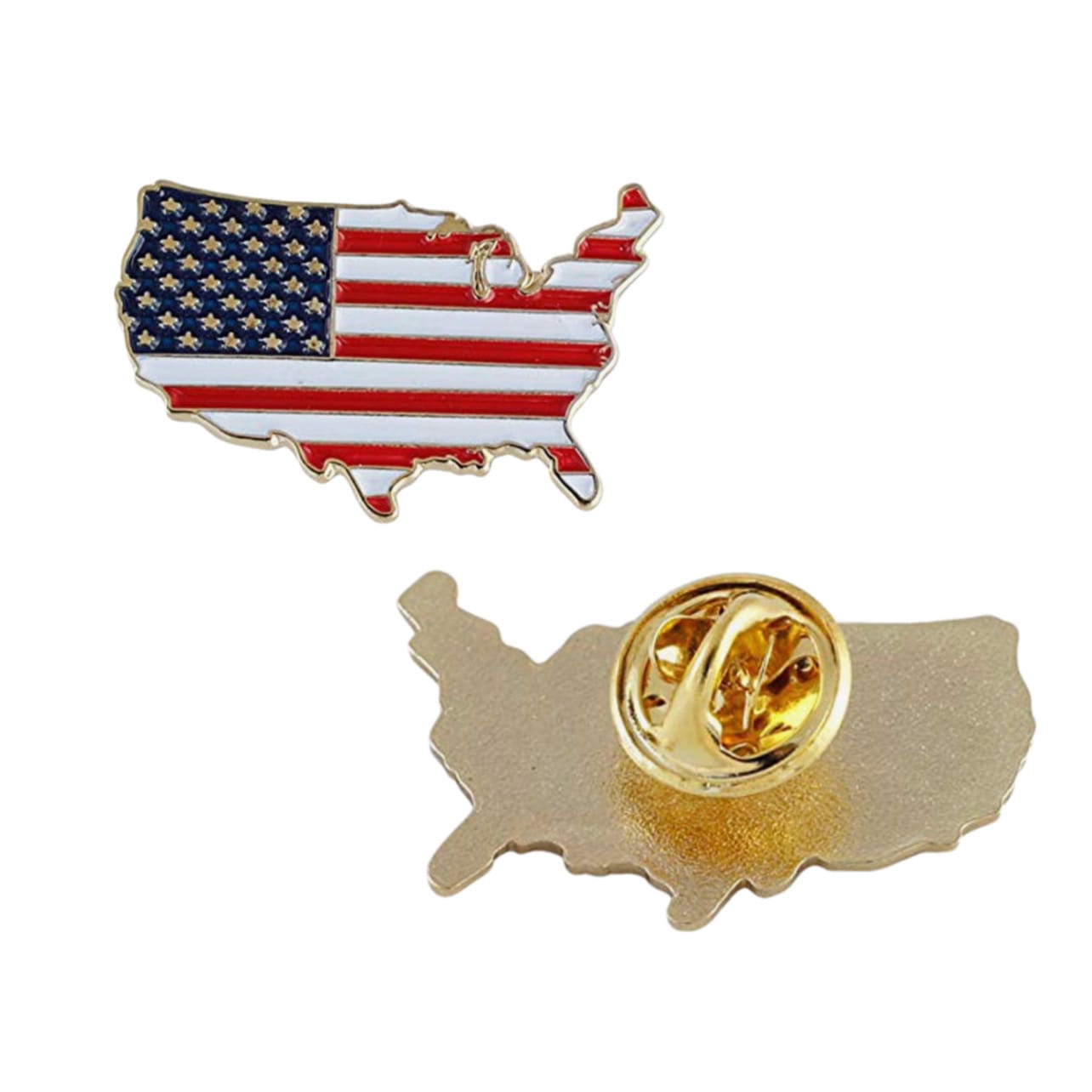 Unlit United States of America Outline Patriotic Pin 4th of July Unlit United States of America Outline Patriotic Pin 4th of July 5