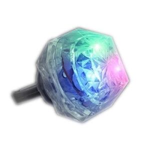 Huge Gem Ring White Diamond with Multicolor LEDs All Products