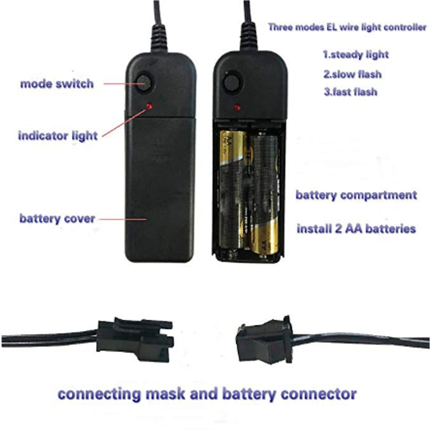 Rave EL Wire Halloween Party Mask Assorted Colors 1 Piece All Products Rave EL Wire Halloween Party Mask Assorted Colors 1 Piece All Products 9