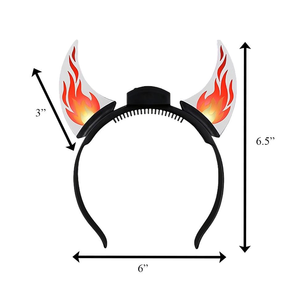 Animated Light Up Dancing Flames Devil Acrylic Horn Headband All Products Animated Light Up Dancing Flames Devil Acrylic Horn Headband All Products 6