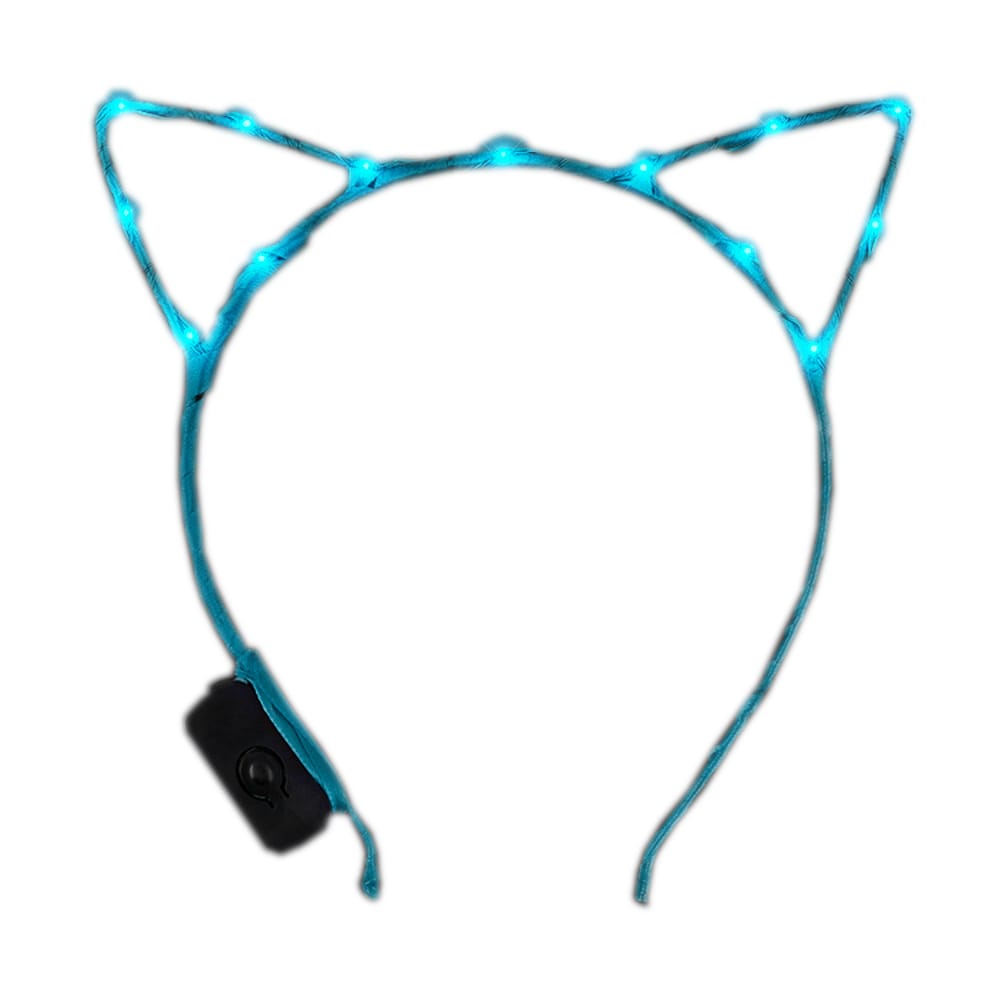 Aqua LED Kitty Cat Ear Headband All Products Aqua LED Kitty Cat Ear Headband All Products 5