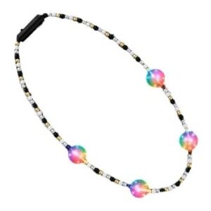 Flashing Multicolor Disco Prism Balls Fancy Party Necklace All Products