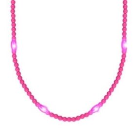 Opaque Round Still Light No Flash Pink Beads Bachelorette Party Necklaces Opaque Round Still Light No Flash Pink Beads Bachelorette Party Necklaces
