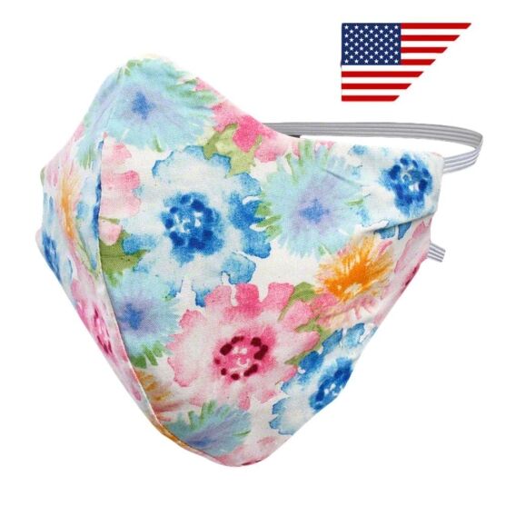 Reusable Breathable Soft Cotton Face Mask Floral Design All Products Reusable Breathable Soft Cotton Face Mask Floral Design All Products 3