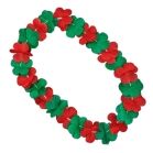 Non Light Up Hawaiian Flower Christmas Lei Necklace Red Green All Products 5