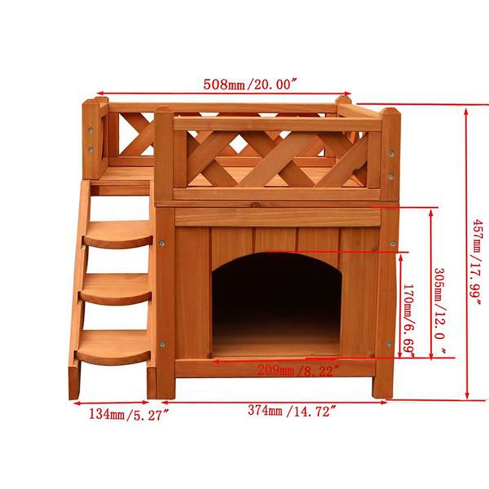 DIY Wooden Tiny Living House Shelter Kennel for Pets with Balcony Easy Set up All Products DIY Wooden Tiny Living House Shelter Kennel for Pets with Balcony Easy Set up All Products 9