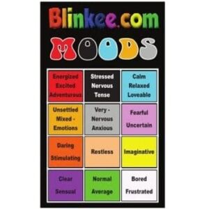 Mood Ring Color Chart for Seventies Mood Rings How Do You Really Feel All Products