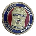 United States Secret Service Gold Plated Commemorative Coin