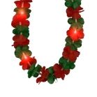 Light Up Hawaiian Flower Christmas Lei Necklace Red Green All Products 4