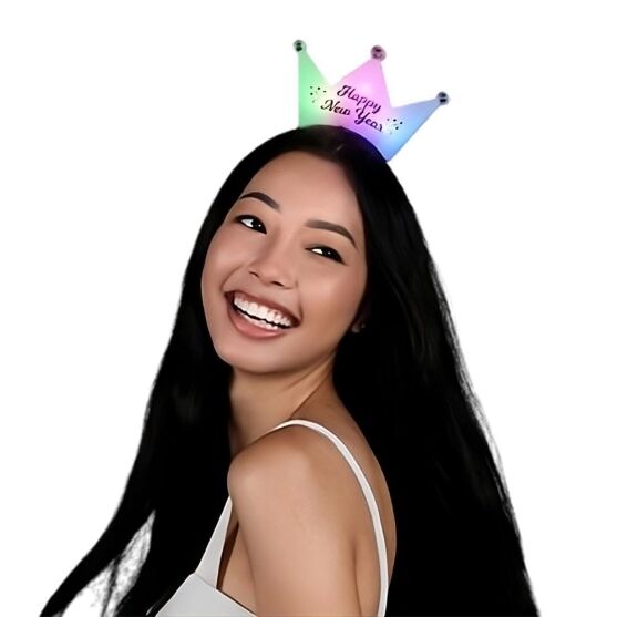 Happy New Year 3 Jeweled Multicolor Princess Crown Headbands All Products 3