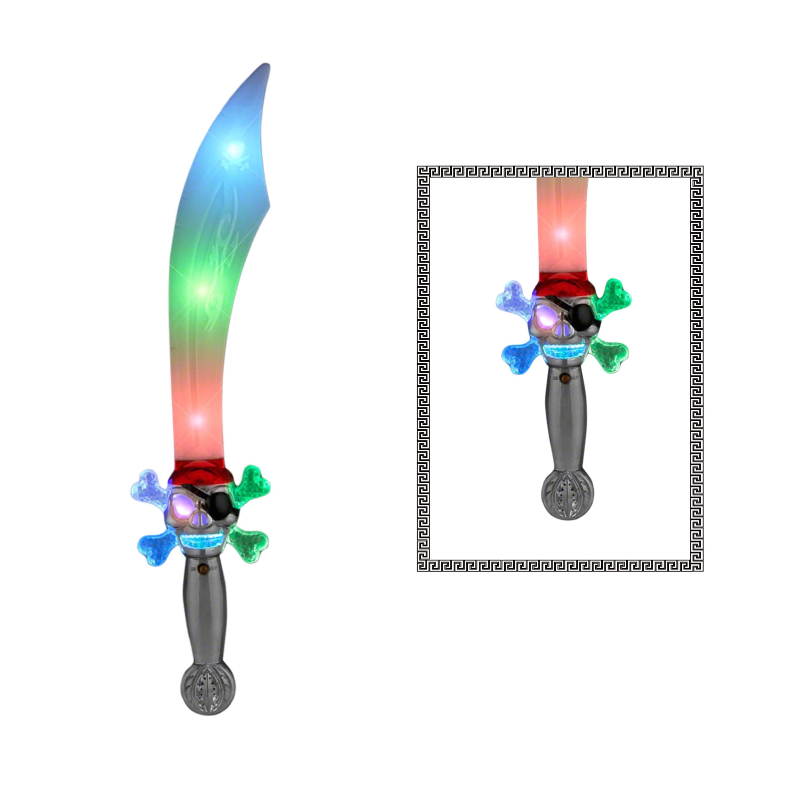 Mini Light Up Pirate Knife Scimitar Cross Skull Buccaneer Sword for Cosplay Costumes All Products Mini Light Up Pirate Knife Scimitar Cross Skull Buccaneer Sword for Cosplay Costumes All Products 5