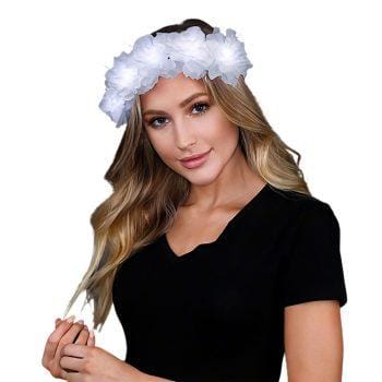 Light Up Floral Princess Cool White Fairy Halo Crown All Products