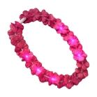 Light Up Hawaiian Flower Lei Necklace Pink All Products 5
