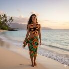 Light Up Halloween Hawaiian Flower Lei Black Orange All Products 7