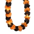 Light Up Halloween Hawaiian Flower Lei Black Orange All Products 5