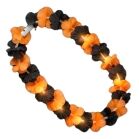 Light Up Halloween Hawaiian Flower Lei Black Orange All Products 6