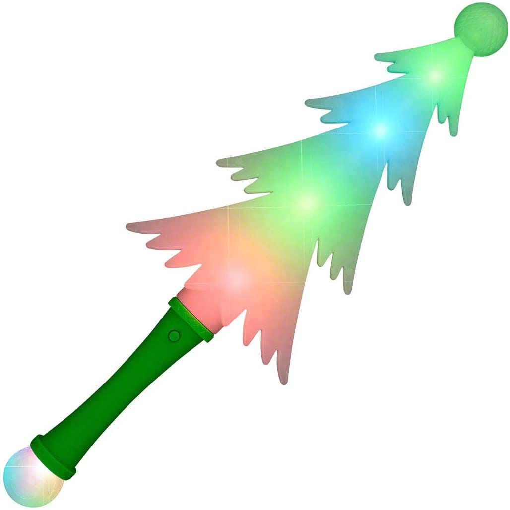 Light Up Frosted Christmas Tree Multicolor Wand with Crystal Ball All Products 5