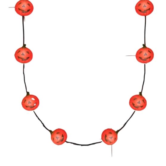 Light Up Small Pumpkin String Charms Necklace All Products 3