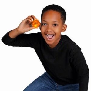 LED Impact Activated Bouncy Ball Orange All Products