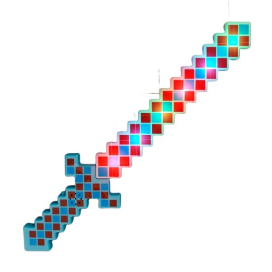 Light Up Mini Pixelated Gamer Sword for Halloween All Products 3