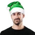 Green Stylish Fluffy Fur Santa Christmas Plush Hat All Products 6