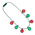 Light Up Christmas Metallic Shine Through Disco Balls Necklace All Products 5