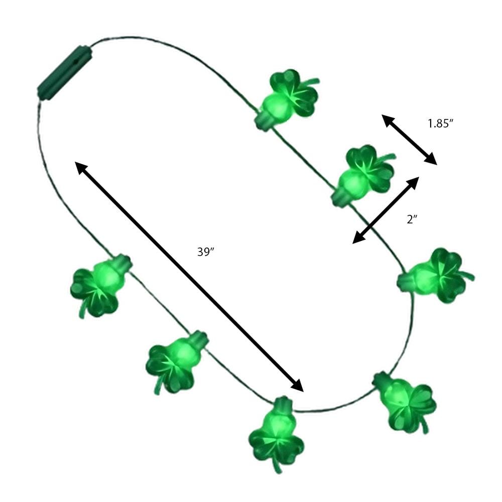 Flashing Jumbo Acrylic Shamrock Charms Necklace All Products Flashing Jumbo Acrylic Shamrock Charms Necklace All Products 4