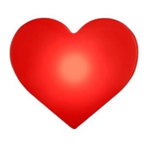 Light Up Flashing Red Heart Clip on Badge Body Light All Body Lights and Blinkees