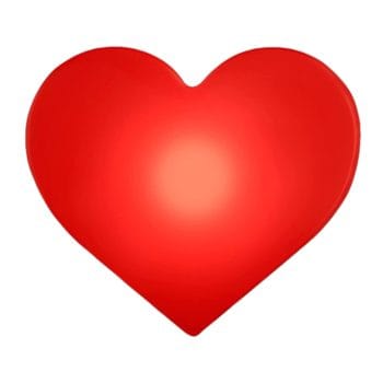 Light Up Flashing Red Heart Clip on Badge Body Light All Body Lights and Blinkees 3