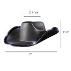 Light Up Shiny Satin Metallic Space Cowboy Hat Dark Silver All Products 4