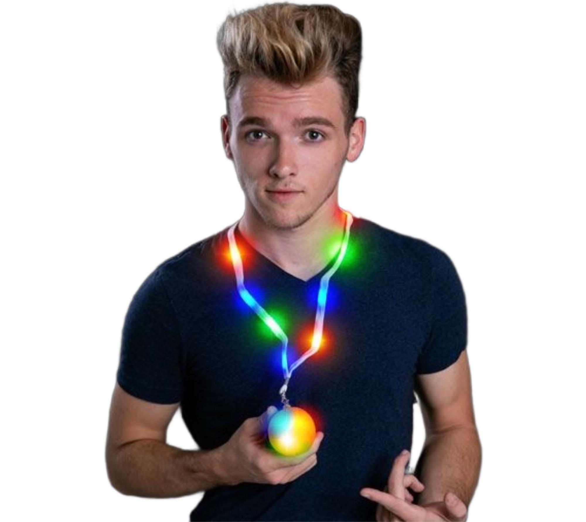 Light up Lanyard Flashing Basketball Charm Necklace All Products Light up Lanyard Flashing Basketball Charm Necklace All Products 3