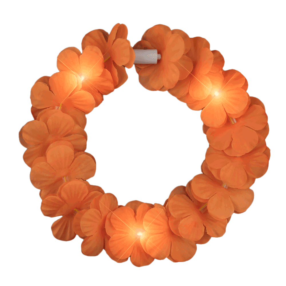 Island Girl Tropical Flower Crown Lei Headband Orange All Products Island Girl Tropical Flower Crown Lei Headband Orange All Products 4