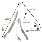 Light Up White Satin Ribbon Wand for Weddings All Products 4