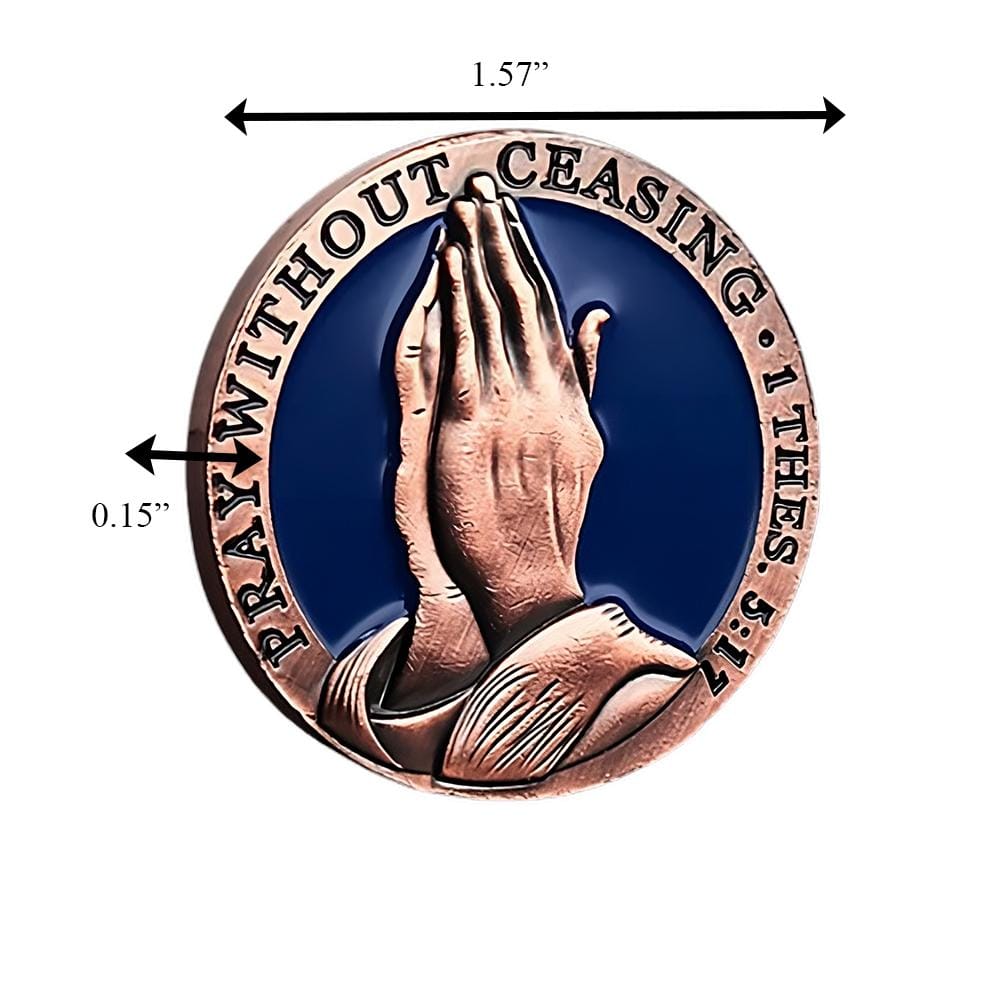 Pray Without Ceasing 1 Thessalonians 5:17 Christian Jesus Blessing Coin All Products Pray Without Ceasing 1 Thessalonians 5:17 Christian Jesus Blessing Coin All Products 6