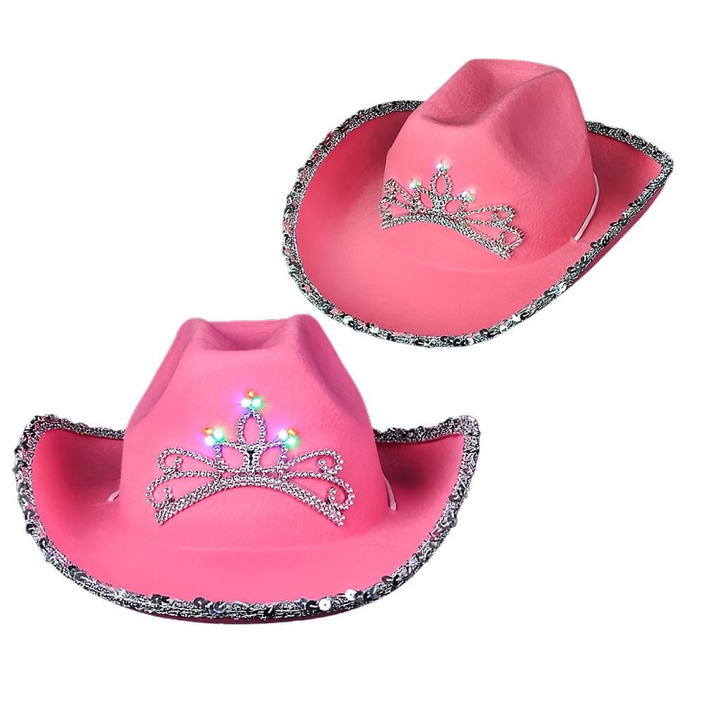 Child Size LED Pink Western Hat Pack of 24 All Products Child Size LED Pink Western Hat Pack of 24 All Products 5