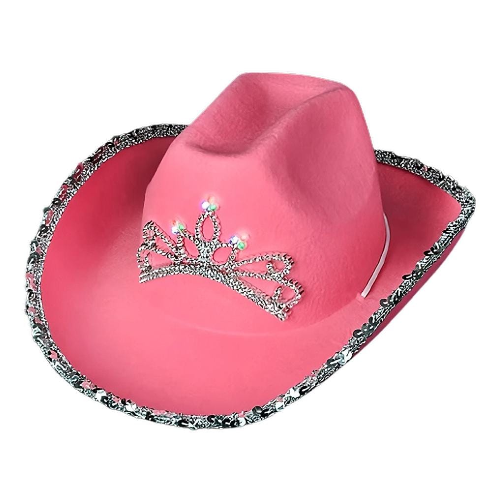 Child Size LED Pink Western Hat Pack of 24 All Products Child Size LED Pink Western Hat Pack of 24 All Products 4