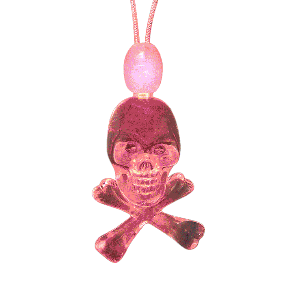 Light Up Acrylic Pirate Skull and Crossbones Charm Necklace All Products Light Up Acrylic Pirate Skull and Crossbones Charm Necklace All Products 5