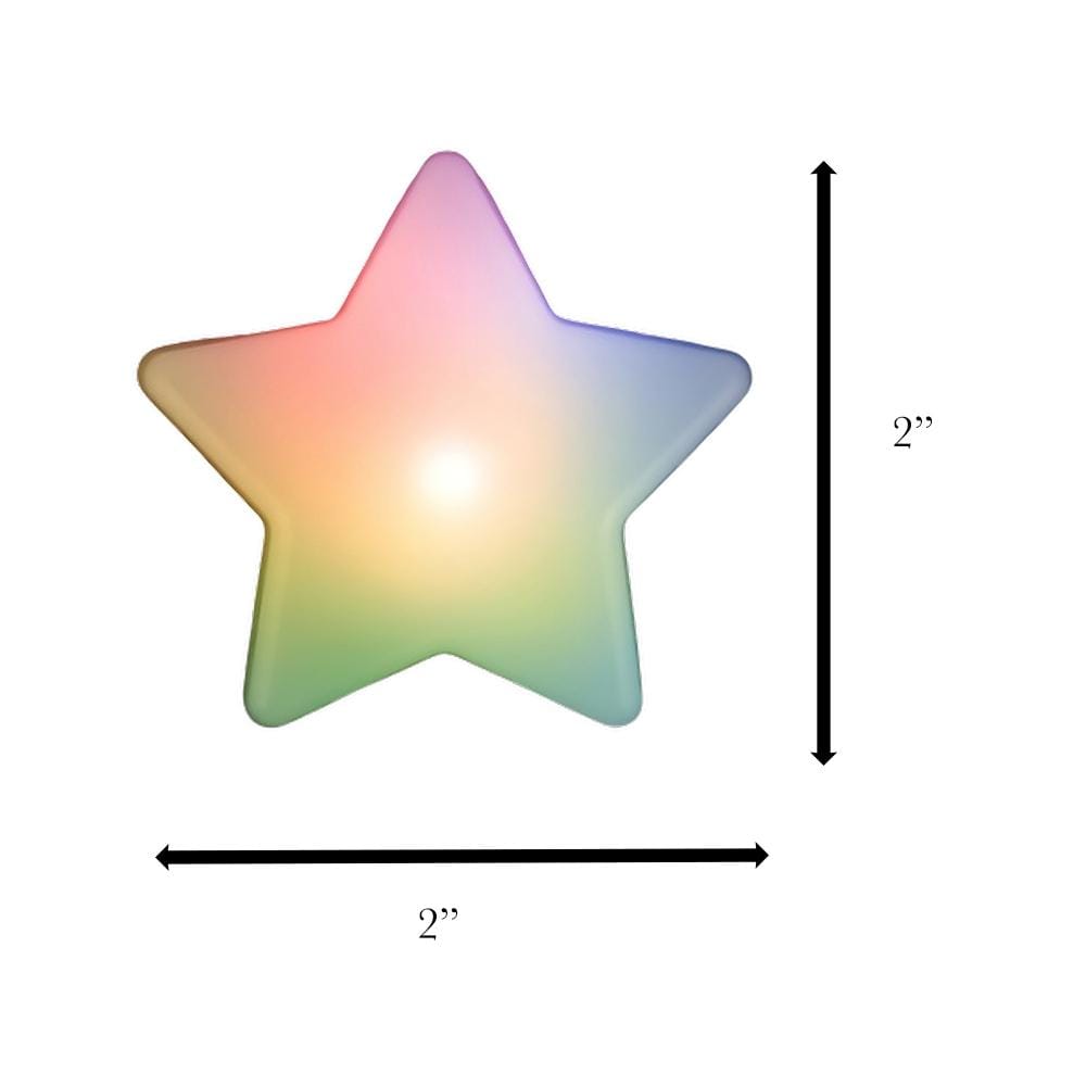 Flashing Multicolor Star Clip on Body Light Badge All Body Lights and Blinkees 6