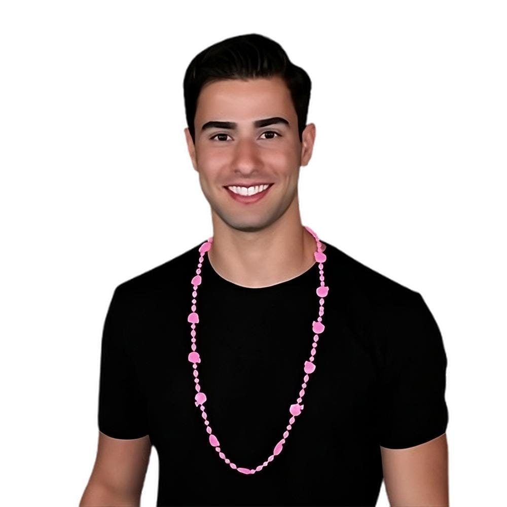 Football Helmet Bead Necklaces Pastel Pink Pack of 12 All Products Football Helmet Bead Necklaces Pastel Pink Pack of 12 All Products 7