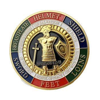 Solemnity Edition Put on the Whole Armor of God Christian Gold Plated Coin Christian and Religious Coins Solemnity Edition Put on the Whole Armor of God Christian Gold Plated Coin Christian and Religious Coins