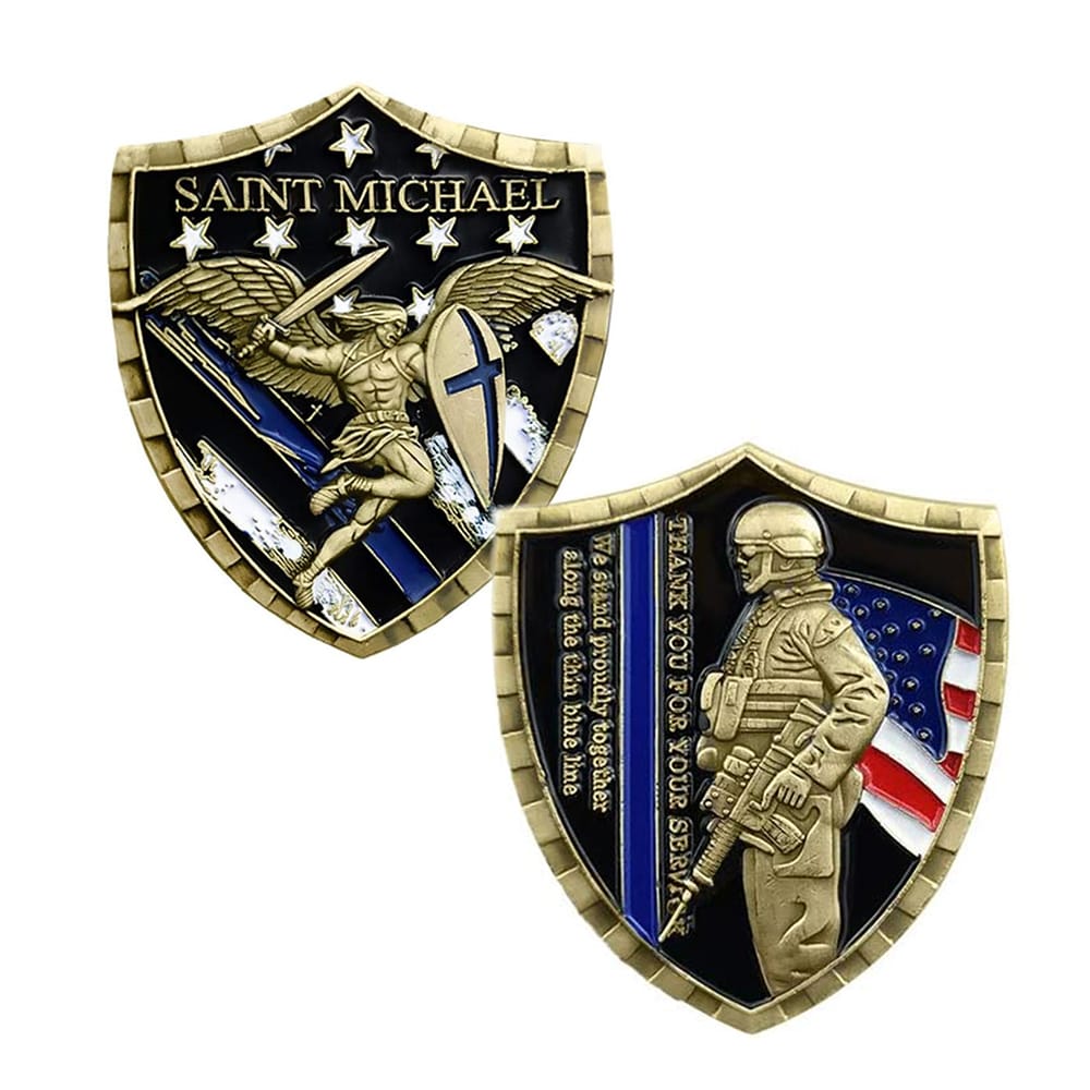 Police Officer Law Enforcement Saint Michael 3D Commemorative Thanksgiving Coin All Products Police Officer Law Enforcement Saint Michael 3D Commemorative Thanksgiving Coin All Products 6