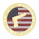 USA The Second Amendment Military Guns Gold Plated Challenge Coin All Products 5