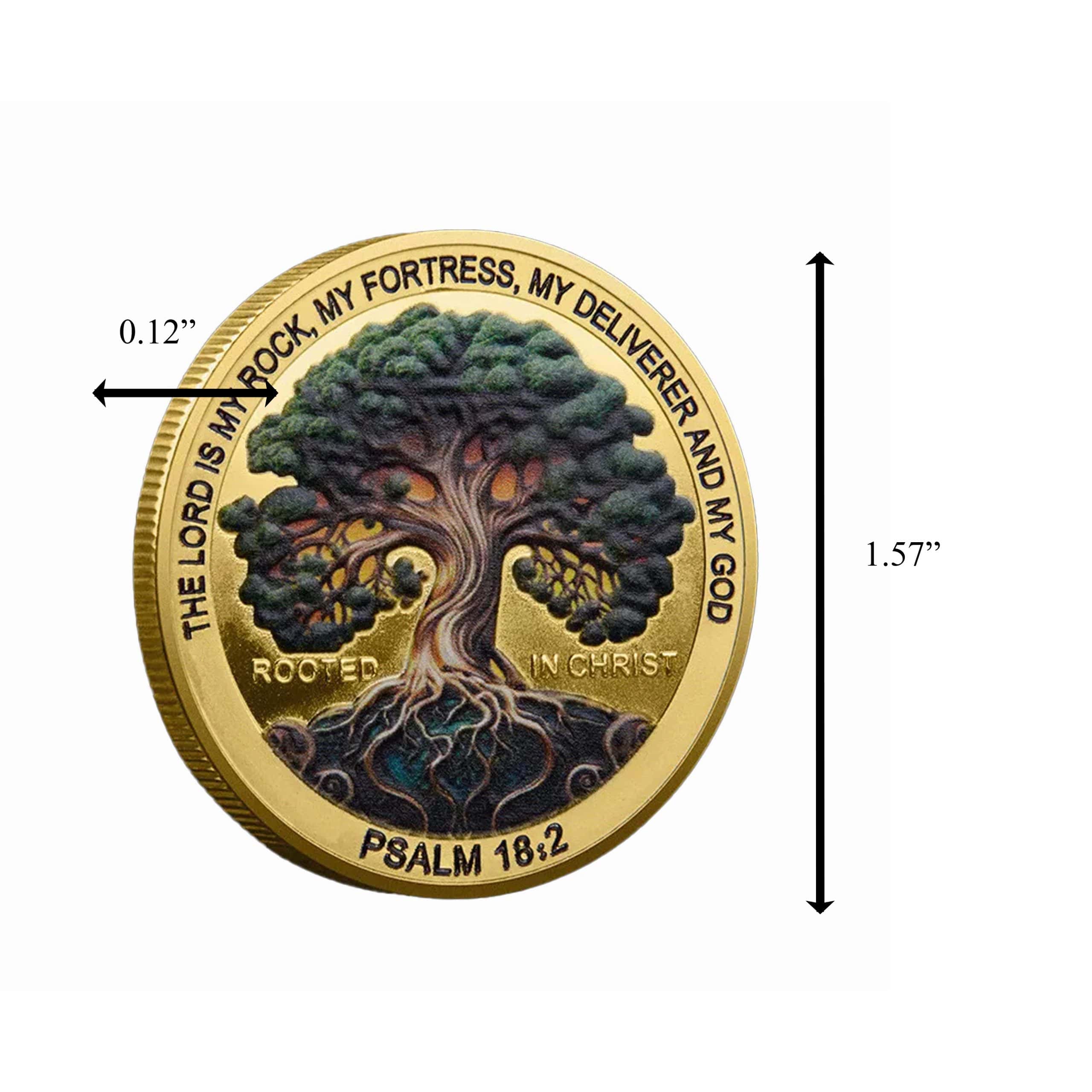 Rooted in Christ Gold Plated Christian Collectible Perfect Religious Coin All Products Rooted in Christ Gold Plated Christian Collectible Perfect Religious Coin All Products 4